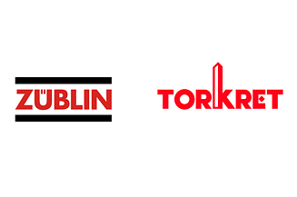 Foto vom ZÜBLIN und TORKRET Logo nebeneinander