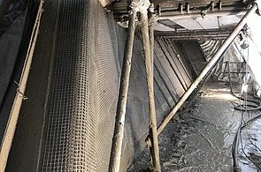 Foto von Carbonbeton und Gerüststäben