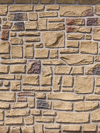 Foto von einer Steinmauer aus Spritzbeton